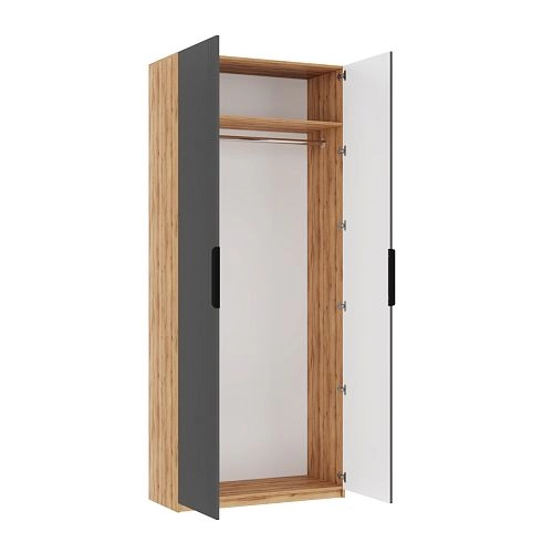 Шкаф распашной Астрис-2 Графит - фото 4