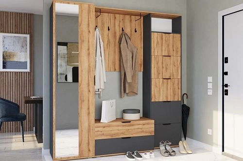 Прихожая Санти 3 Графит - фото 1