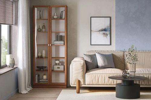 Шкаф для книг Билли-20 Орех Экко - фото 1