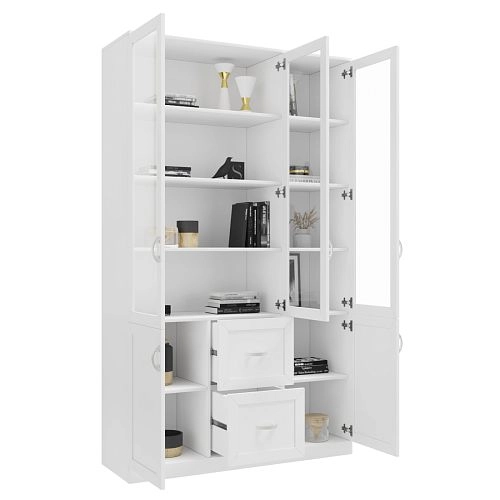 Шкаф Библиотека Библиограф 3.4 Квадро Белый - фото 2