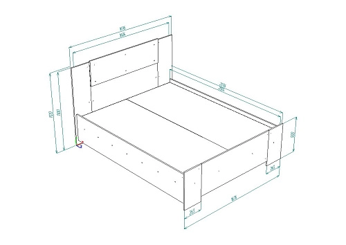 Кровать Муна, ширина-160 - фото 4
