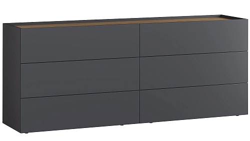 Стенка Сия-4 Графит - фото 4