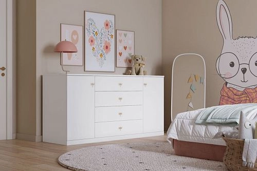 Комод Стрекоза Mini-3 Белый - фото 1