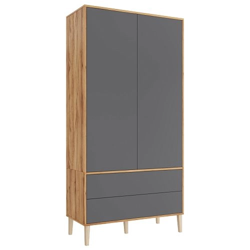 Шкаф распашной Скарлет-12 Графит - фото 2