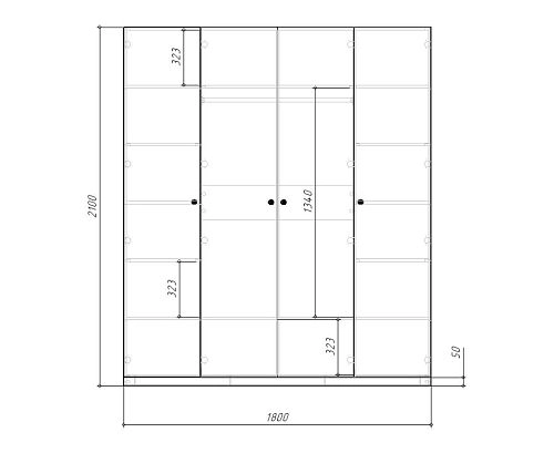 Шкаф распашной Банни-4 Белый - фото 6