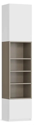 Стеллаж Олли-1 с дверцей Кобальт Серый - фото 2