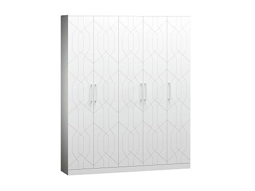 Шкаф распашной Дольче-5 МДФ Белый - фото 4