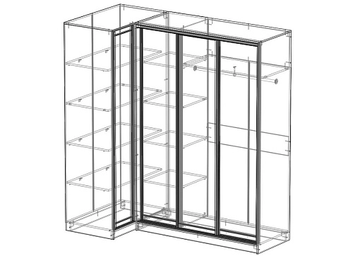 Шкаф-купе угловой Премьер-13 - фото 2