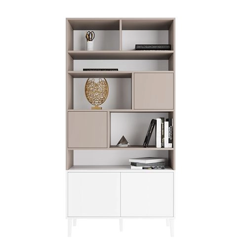 Стеллаж Скарлет-4 Белый - фото 4