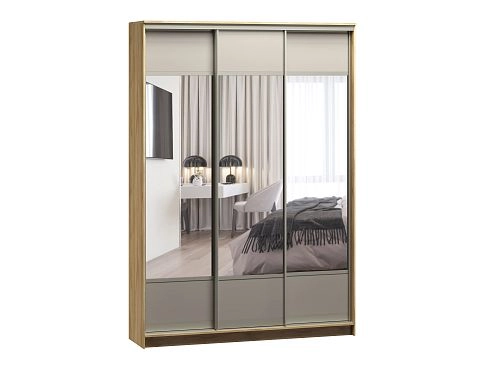 Шкаф-купе Борнео-3.6 Дуб Золотистый/Слоновая Кость - фото 2