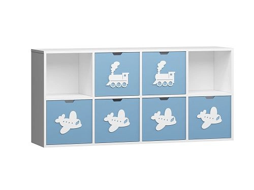 Стеллаж KIDS 4 Пастельно-Синий - фото 2