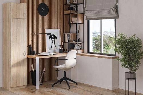 Шкаф распашной Лайт-1 Платье с антресолью Дуб Сонома - фото 1