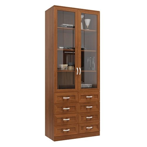 Книжный шкаф Библиограф 2.6 Квадро Орех Экко - фото 3