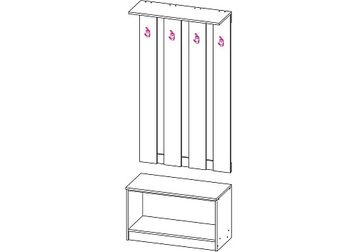 Прихожая Комби-4 - фото 2