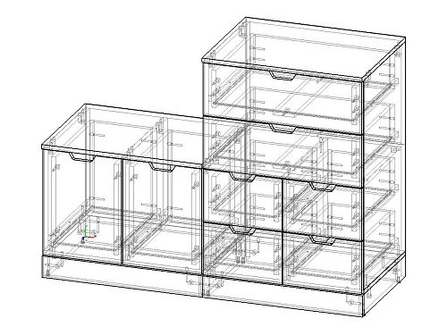 Комод Генри-8 МДФ Черный - фото 3