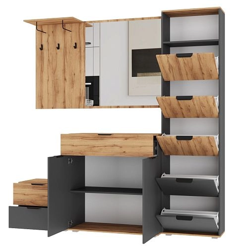 Прихожая Санти 2 Графит - фото 2