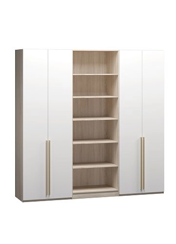 Шкаф распашной Хейсон-10 Белый Дуб Сонома - фото 3