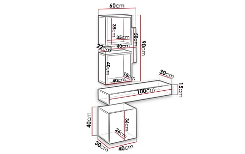Прихожая Астория-3 Черный - фото 2