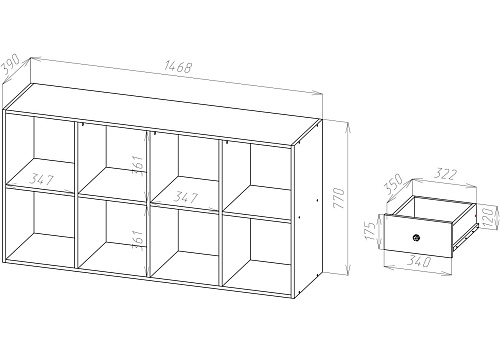 Комод-стеллаж Билли - фото 3