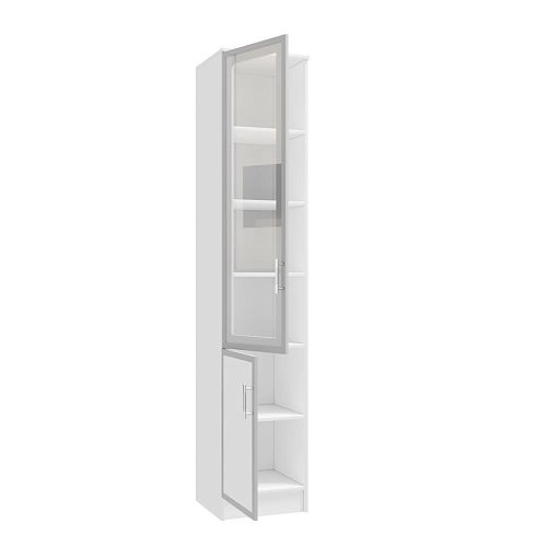 Книжный шкаф Альма-3 Белый - фото 2