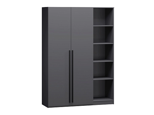 Шкаф распашной Лорена Пакс-2.1 Графит - фото 2