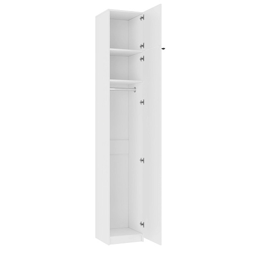 Шкаф распашной Скаген-1 с антресолью Белый - фото 4