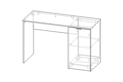 Письменный стол Салерно Аквамарин - фото 3