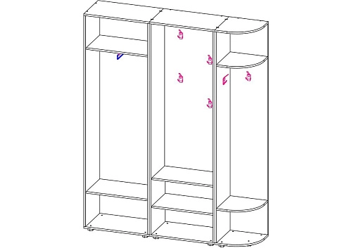 Прихожая Мебелинк 400-01 - фото 2