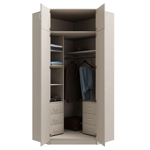 Шкаф угловой Алиса-14 Кашемир - фото 2