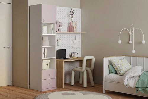 Пенал Банни-3 Розовый Лайт - фото 1