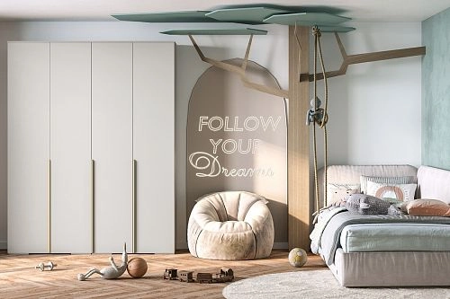 Шкаф распашной Солфорд 4 Кашемир - фото 1