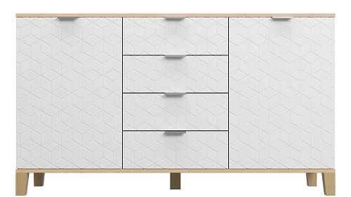 Комод Марвин Йорк 25 фрезеровка 2 Милк - фото 2