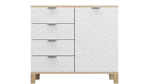 Комод Марвин Йорк 26 фрезеровка 2 Милк - фото 2