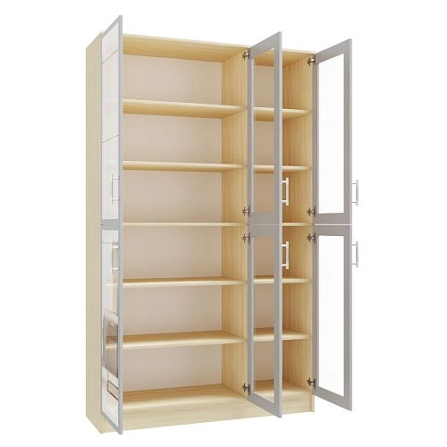 Книжный шкаф Альма-14 Дуб Молочный - фото 4