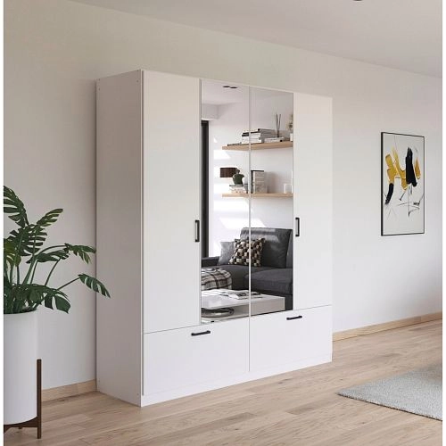 Шкаф распашной Бари-6 Белый - фото 1