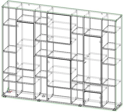 Стеллаж Куб-5 Кашемир Белый МДФ - фото 2