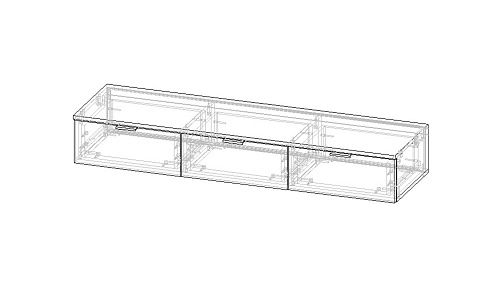 ТВ тумба Салерно NEW 3 Графит - фото 4