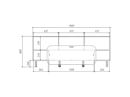 ТВ тумба Модерн+ - фото 4