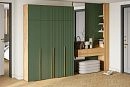 Шкаф распашной Лоренсе-4 с антресолью Шарли Green
