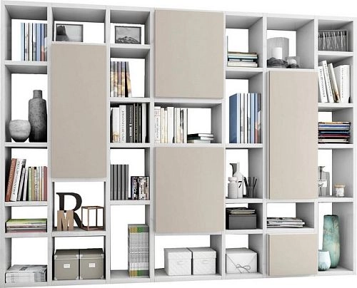 Стеллаж Куб-5 Кашемир Белый МДФ - фото 1