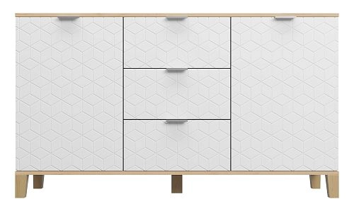 Комод Марвин Йорк 4 фрезеровка 2 Милк - фото 2