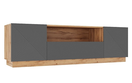 ТВ тумба Алиса 3 Серый - фото 2