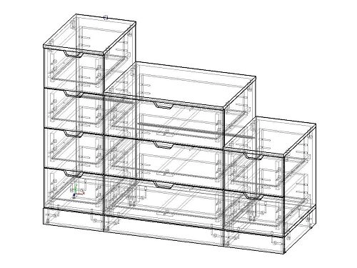 Комод Генри-10 МДФ Черный - фото 3