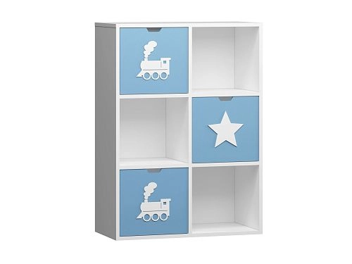 Стеллаж KIDS 11 Пастельно-Синий - фото 2