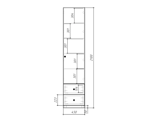 Стенка детская Банни-8 Белый - фото 7