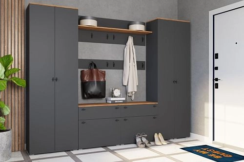 Прихожая Квели 11 Графит - фото 1