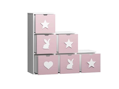 Стеллаж KIDS 18 Розовый Лайт - фото 3