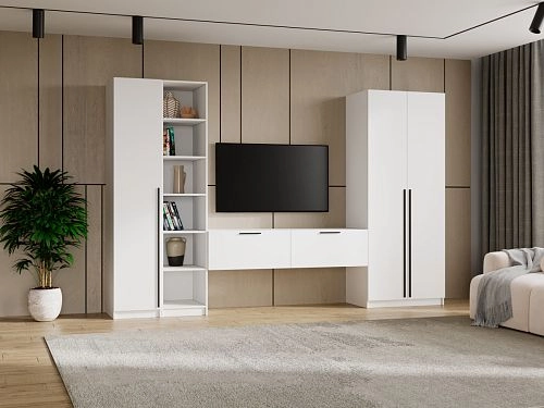 Стенка Лорена Пакс ТВ-стенка 18 Белый - фото 1