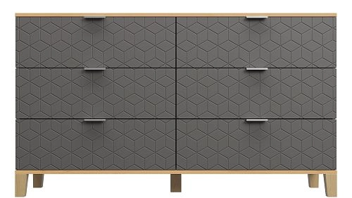 Комод Марвин Йорк 7 фрезеровка 2 Графит - фото 2
