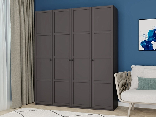 Шкаф распашной Скаген-4 Графит - фото 1